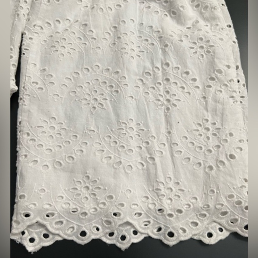 TOPSHOP EYELET RUFFLE JUMPSUIT - Picture 13 of 16